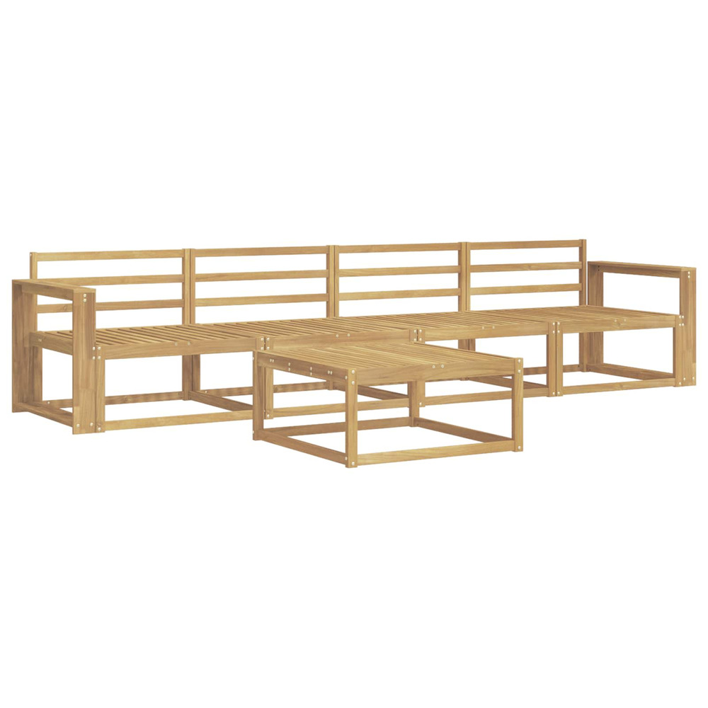 Ensemble de canapés d'extérieur 5 pcs blanc 79 x 79 x 37 cm