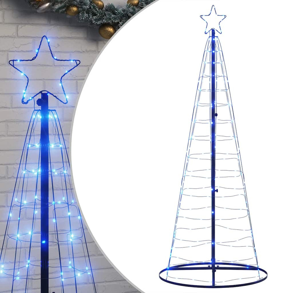Sapin de noël à led 200 led bleu 180 cm