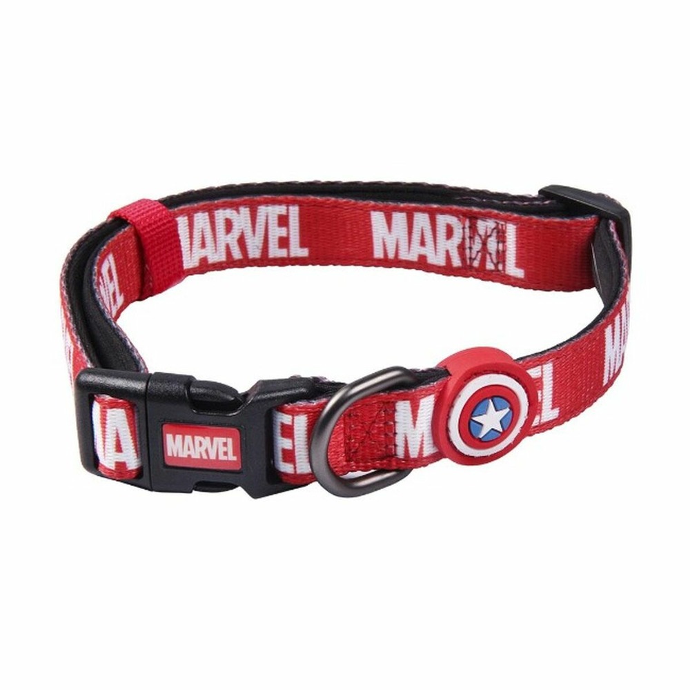 Collier pour chien marvel s/m rouge