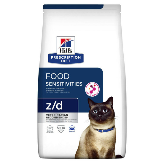 Croquette chat adult prescription diets z/d food sensitivities - hill's 6 kg