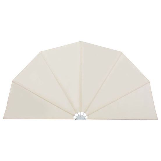 Auvent paravent store brise-vue latéral rétractable de patio jardin terrasse balcon protection visuelle écran 160 cm crème 02