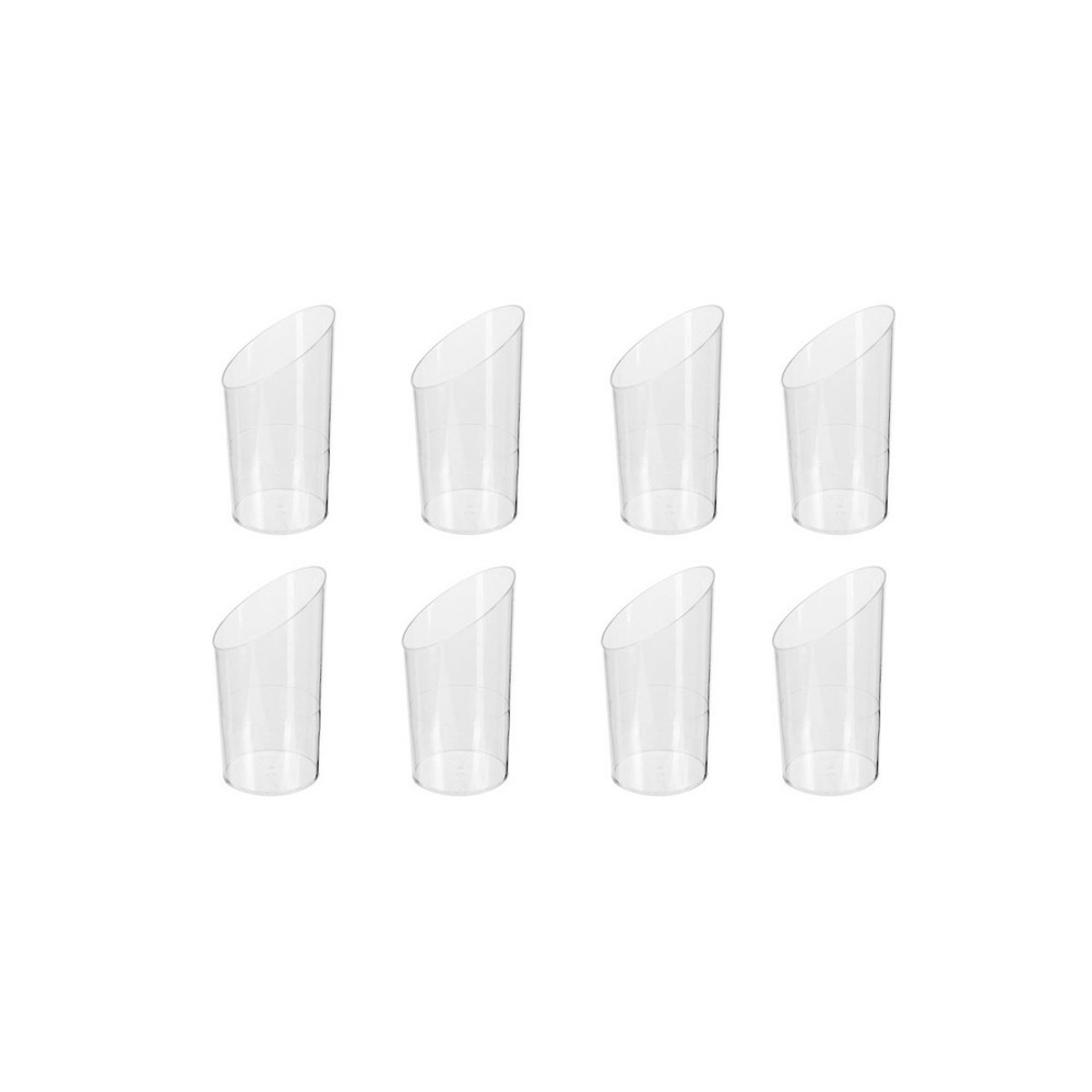 Lot de 8 verrines plastique réutilisable 
