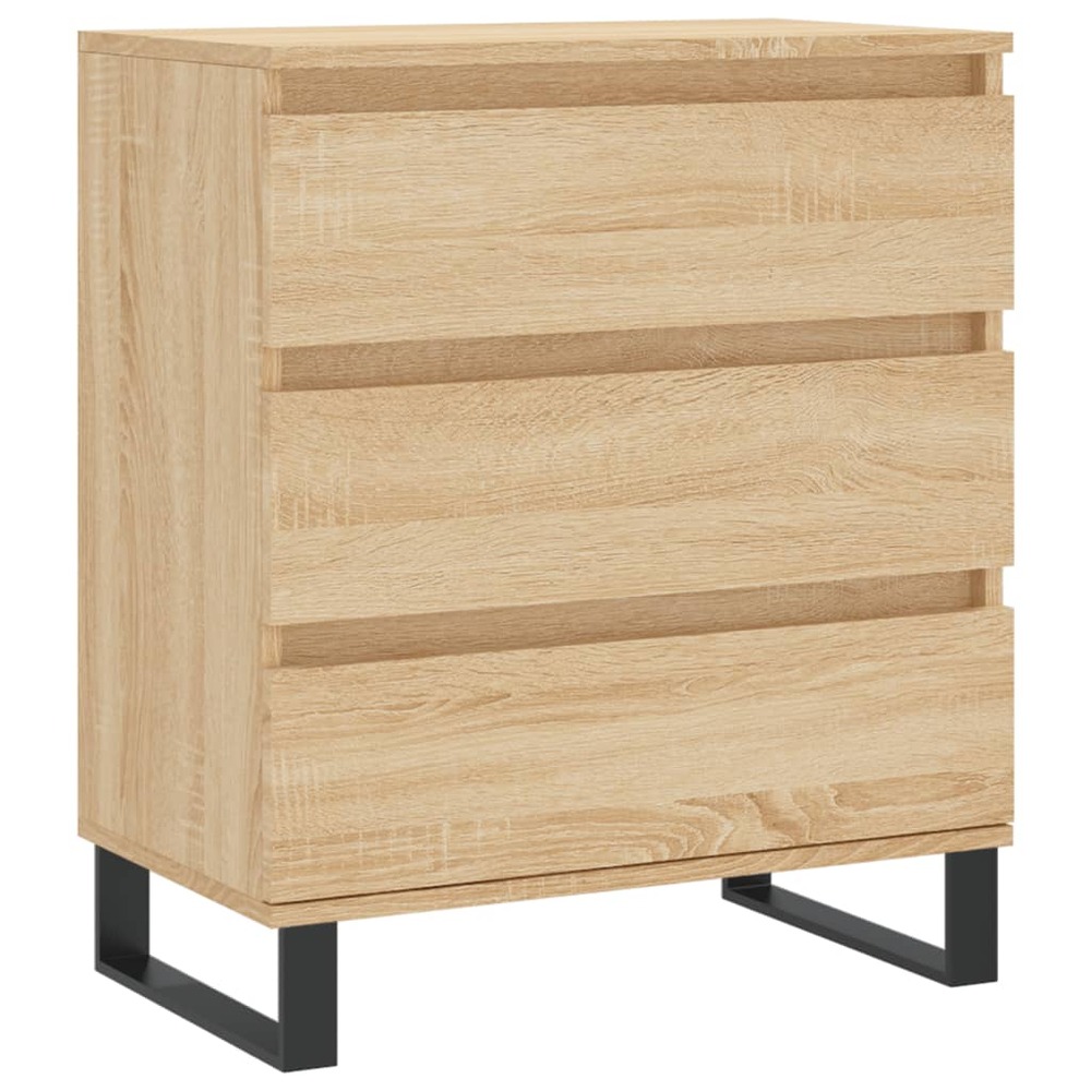 Buffet bahut commode armoire meuble de rangement organisateur cuisine salle de séjour salon sonoma 60 x 35 x 70 cm bois d'ing