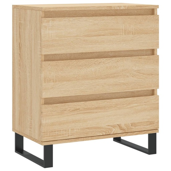 Buffet bahut commode armoire meuble de rangement organisateur cuisine salle de séjour salon sonoma 60 x 35 x 70 cm bois d'ing