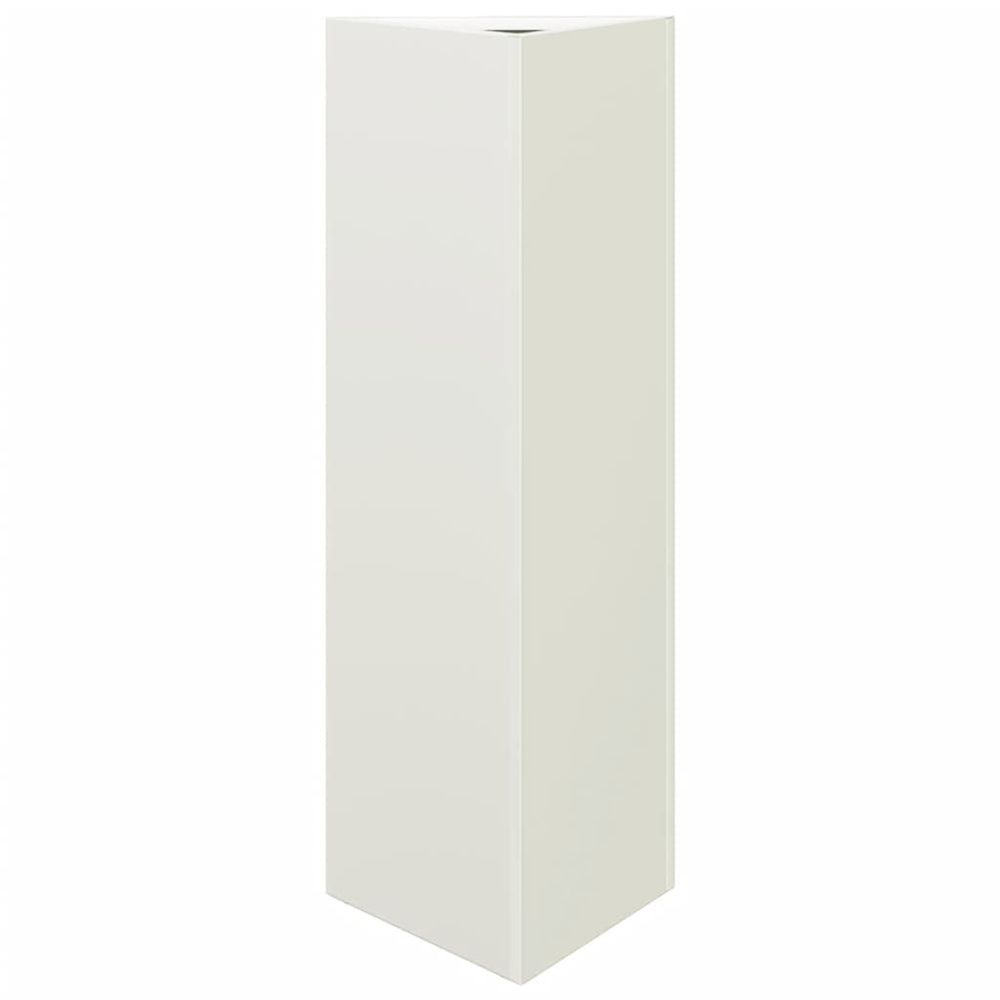 Jardinière d'extérieur blanc triangulaire 30x26x75 cm acier