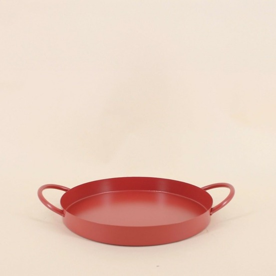 Plateau en métal 2 poignées 25cm