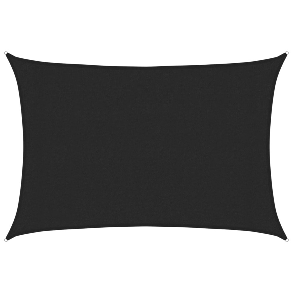 Voile d'ombrage 160 g/m² noir 3x5 m pehd