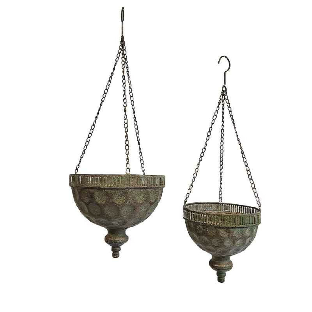 Ensemble jardinières à suspendre 26x26x24cm