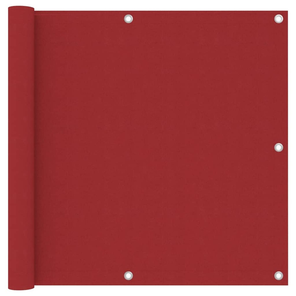 Écran de balcon brise pare vue protection confidentialité rouge 90 x 600 cm tissu oxford