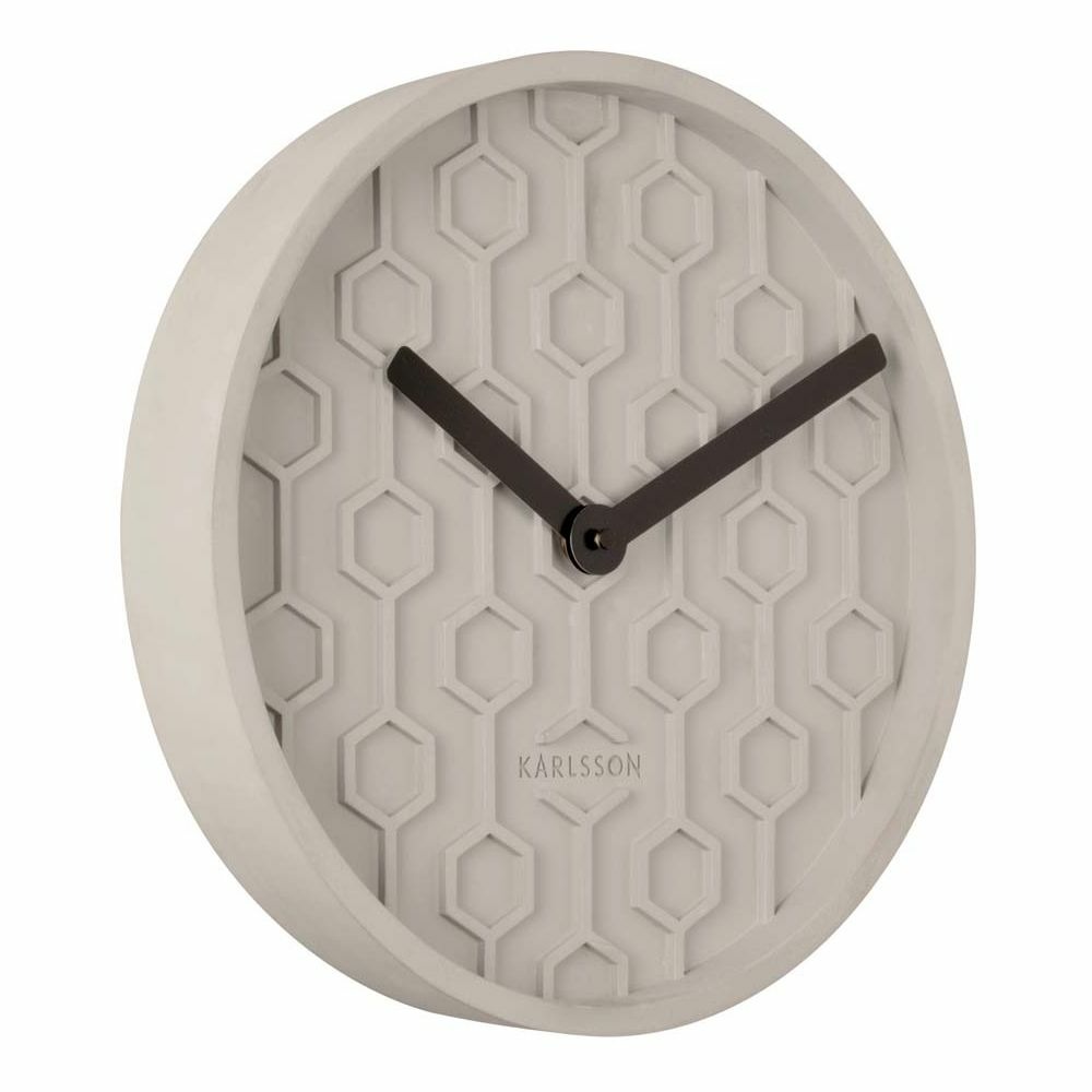 Horloge ronde en béton honey 31 cm