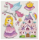 Sticker enfant 3d princesse