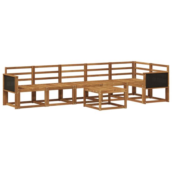 Ensemble de canapés d'extérieur 7 pc naturel