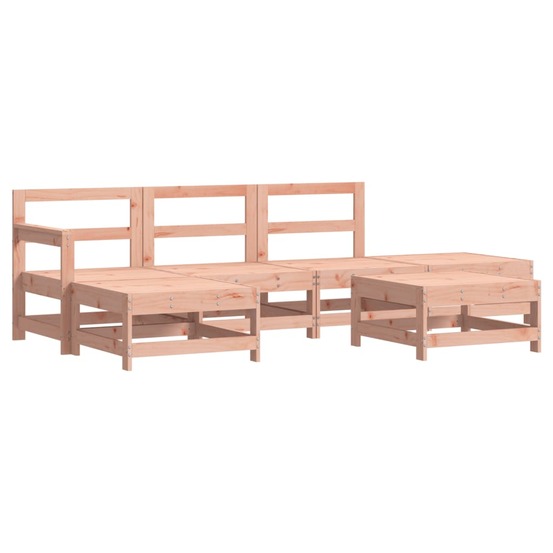 Salon de jardin 6 pcs bois massif douglas