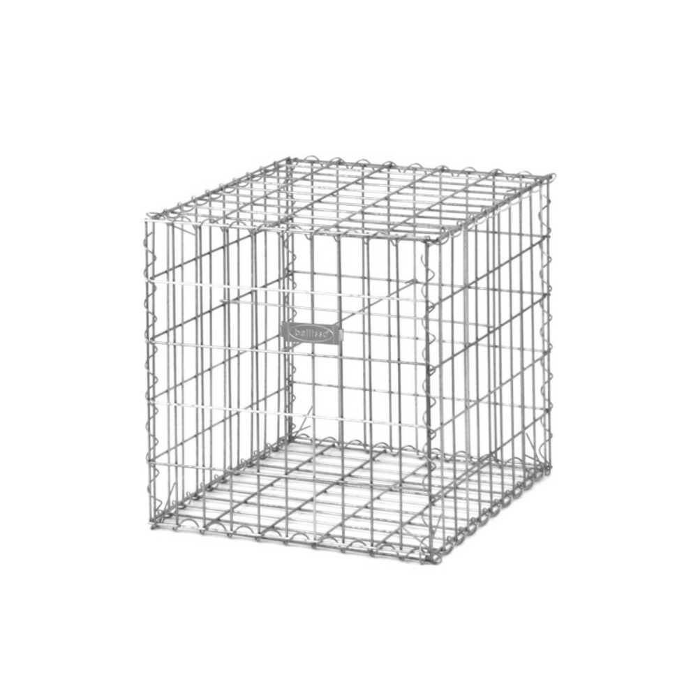 Gabion renforcé fil 4,5 mm à spirales - gris galvanisé 50 x 50 x 50 cm