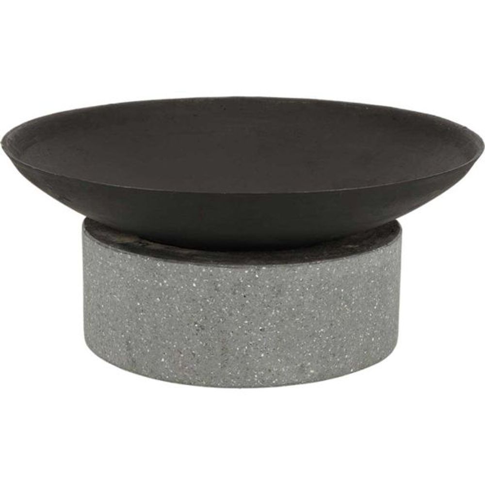 Brasero en fonte et granit anneau 59.6 x 26.5 cm