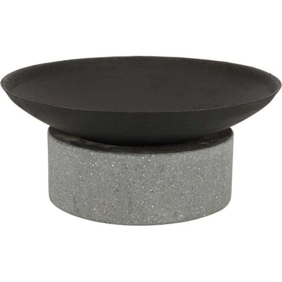 Brasero en fonte et granit anneau 59.6 x 26.5 cm