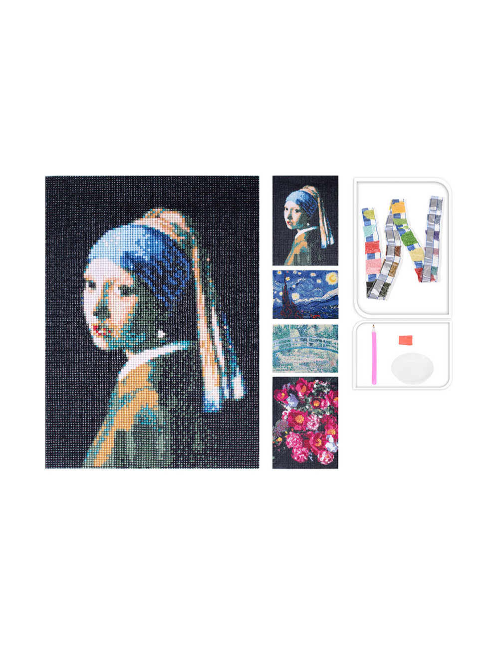 Artisanat en diamant en plastique, divers modèles de maîtres anciens, 492100230, basics