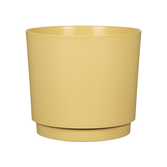 Pot de fleurs rond - deroma - 236 - 13 l - ø 29 cm - jaune