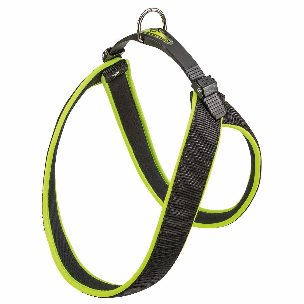 Ferplast harnais ergonomique pour chiens agila fluo 1, ajustement parfait, fermeture pratique avec lacet, rembourrage souple, a=b