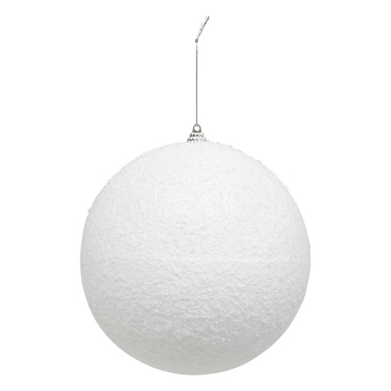 Boule neige d.15cm polystyrène blanc