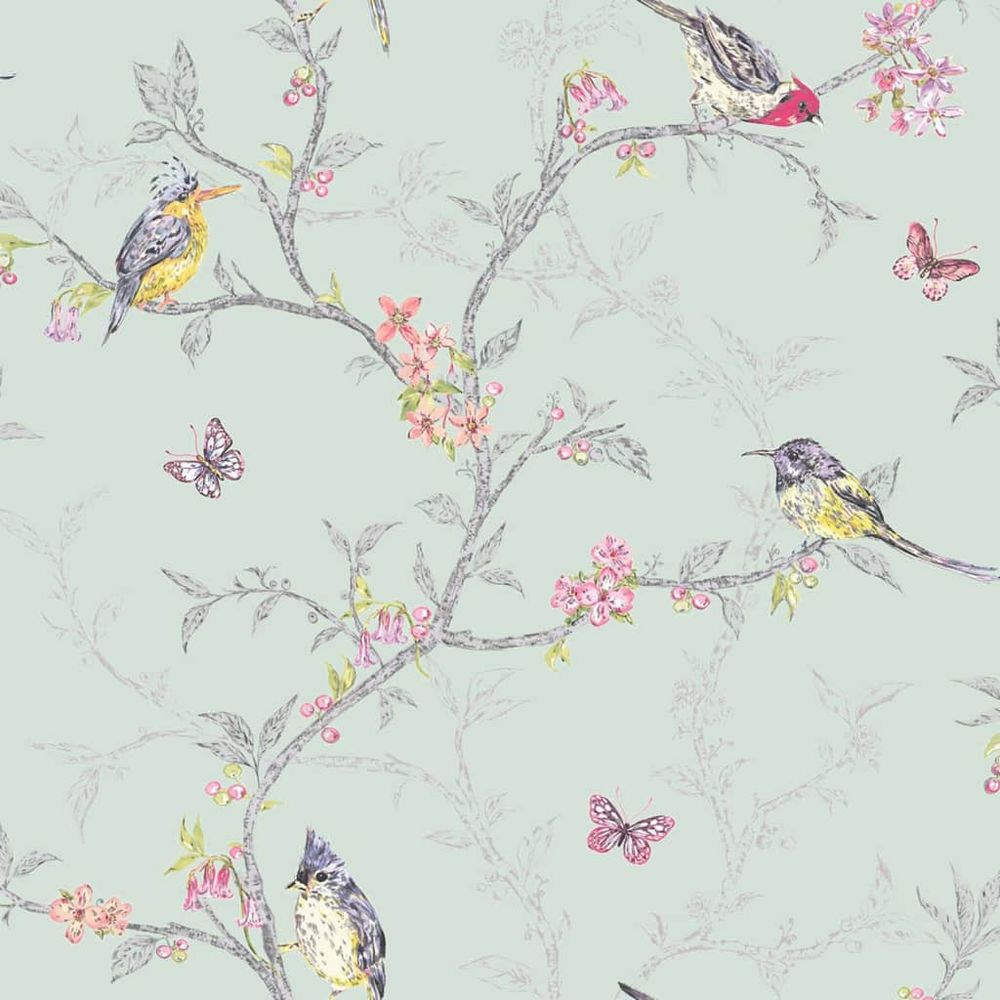 Papier peint phoebe menthe