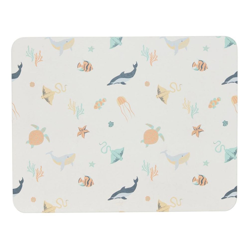 Tapis de salle de bain orta en diatomite 45x35cm imprimé animaux marins