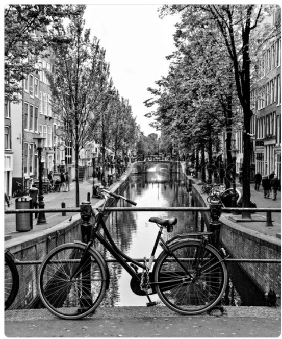 Affiche encadrée ayu noir et blanc 70x100cm