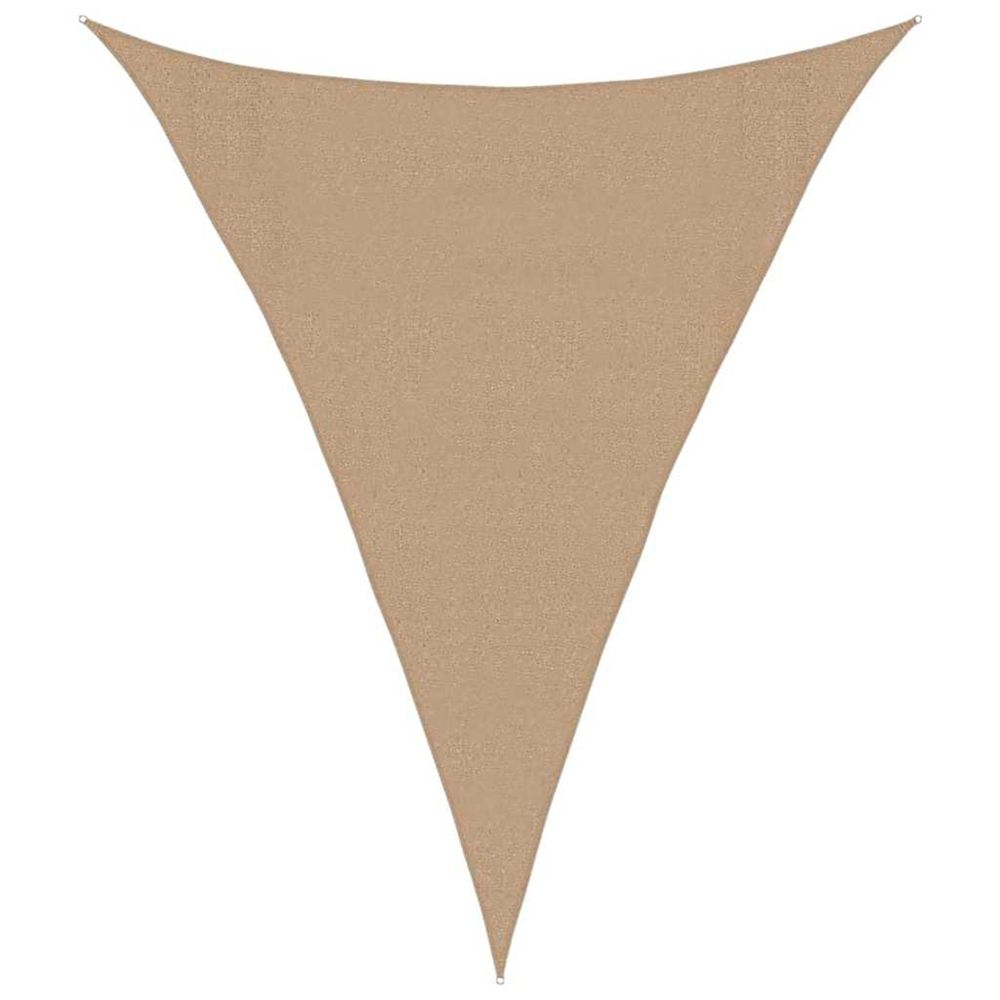 Voile d'ombrage 160 g/m² taupe 3x4x4 m pehd