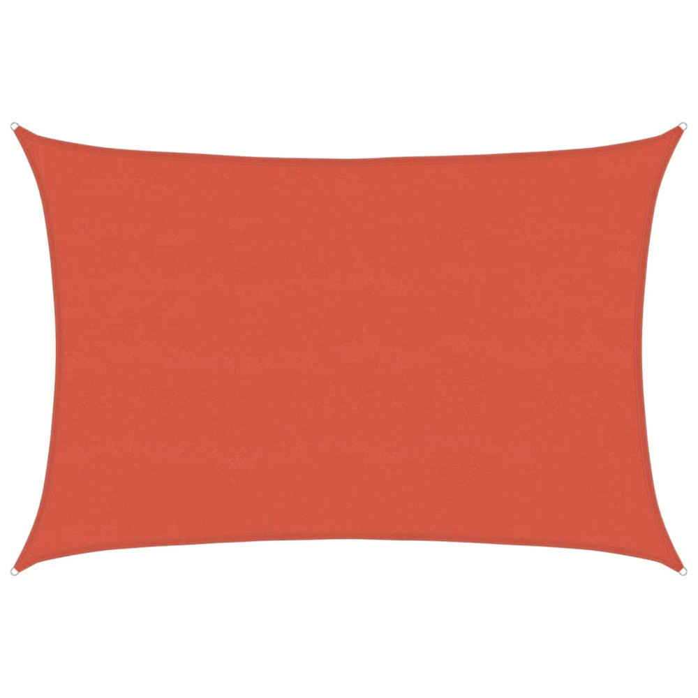 Voile d'ombrage 160 g/m² terre cuite 5x7 m pehd