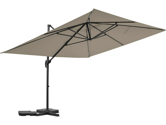Parasol jardin déporté en aluminium