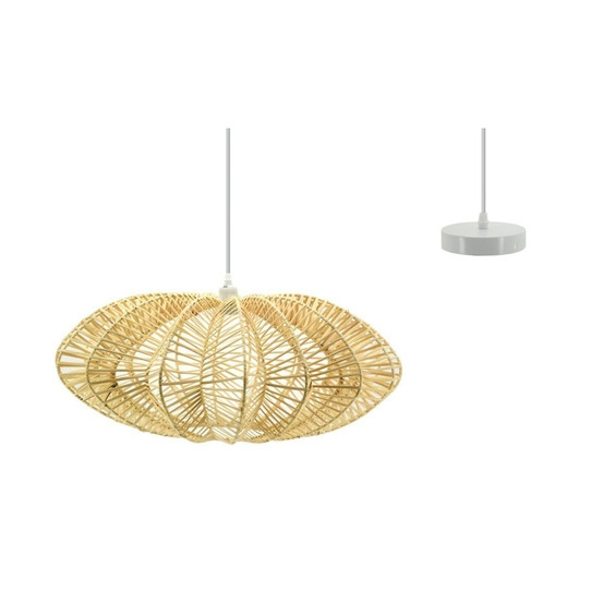 Suspension design en rotin naturel