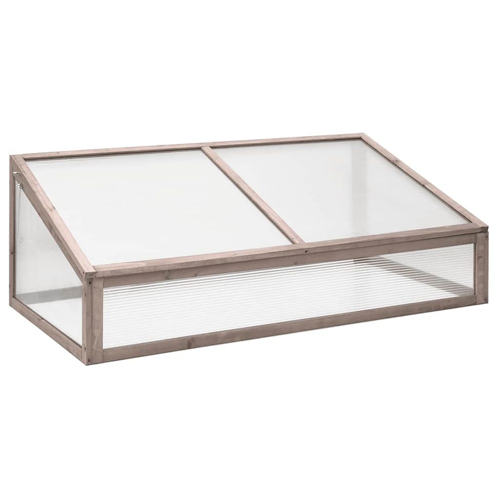Serre gris 110x56x39 cm bois de sapin