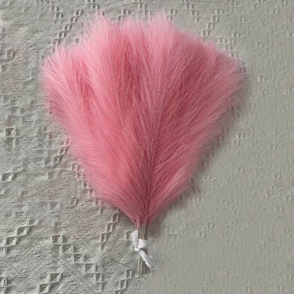 Herbe de pampa artificielle pour 100 pièces roses