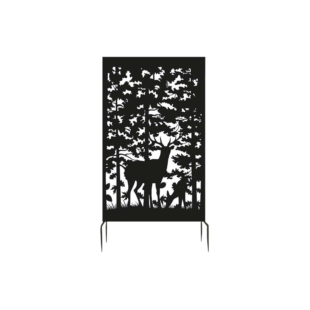 Brise vue treillis en fer motif cerf