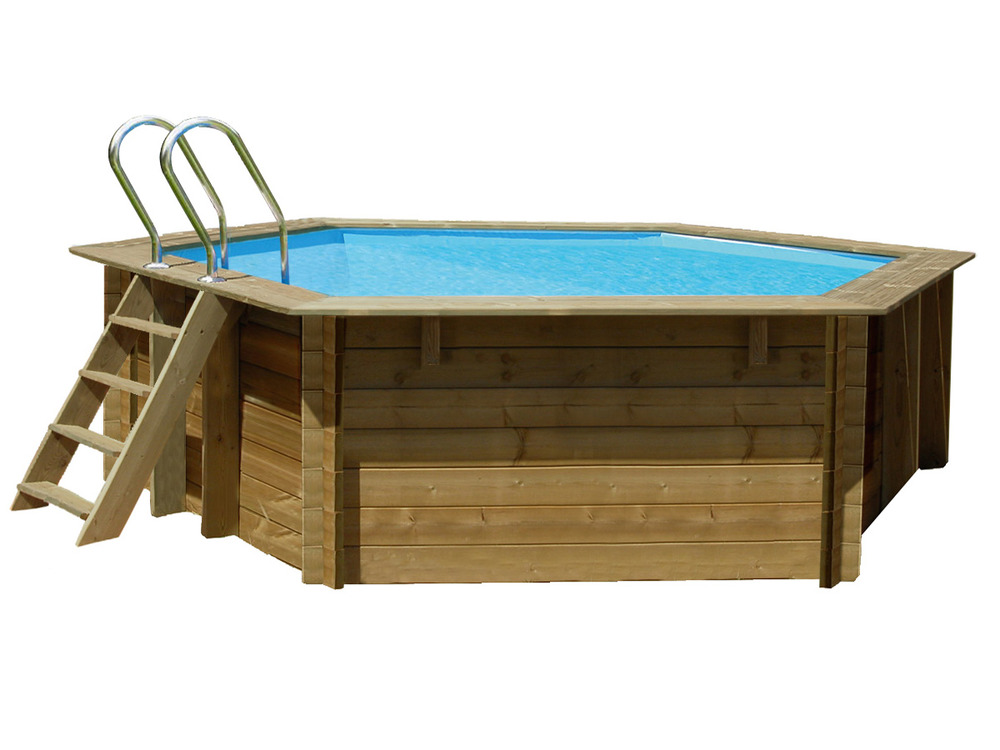 Piscine bois vanille 2 ø 4,00 x 1,19 m