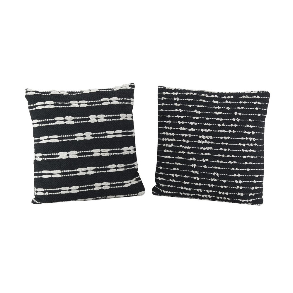Coussins en coton graphiques (lot de 2)