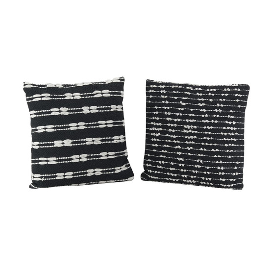 Coussins en coton graphiques (lot de 2)