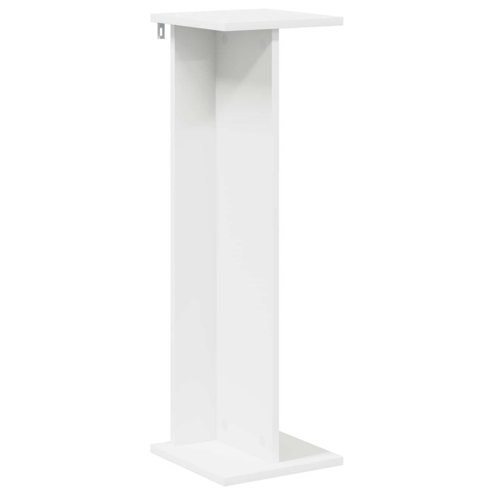 Support de plante blanc 25 x 25,5 x 80,5 cm bois d'ingénierie