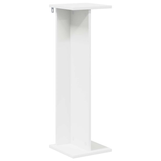 Support de plante blanc 25 x 25,5 x 80,5 cm bois d'ingénierie