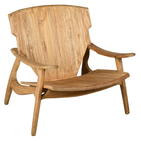 Fauteuil design en teck naturel brazil