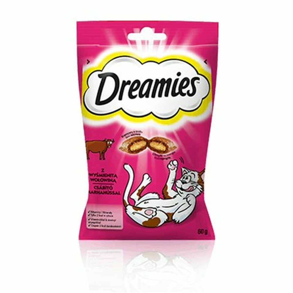 Collation pour chat dreamies 60 g veau