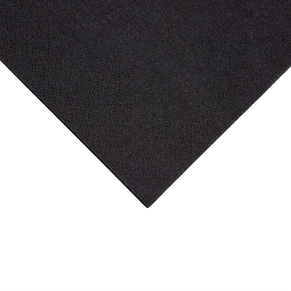 Serviettes cocktail 2 plis format 1/4 recyclable 240mm noires - lot de 4000 - fiesta