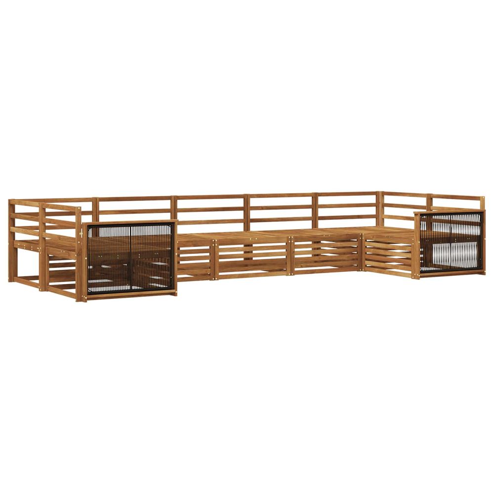 Ensemble de canapés d'extérieur 7 pc naturel