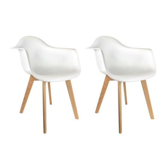 Lot de 2 chaises scandinave enfant