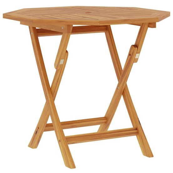 Table pliable de jardin 85x85x76 cm bois de teck solide
