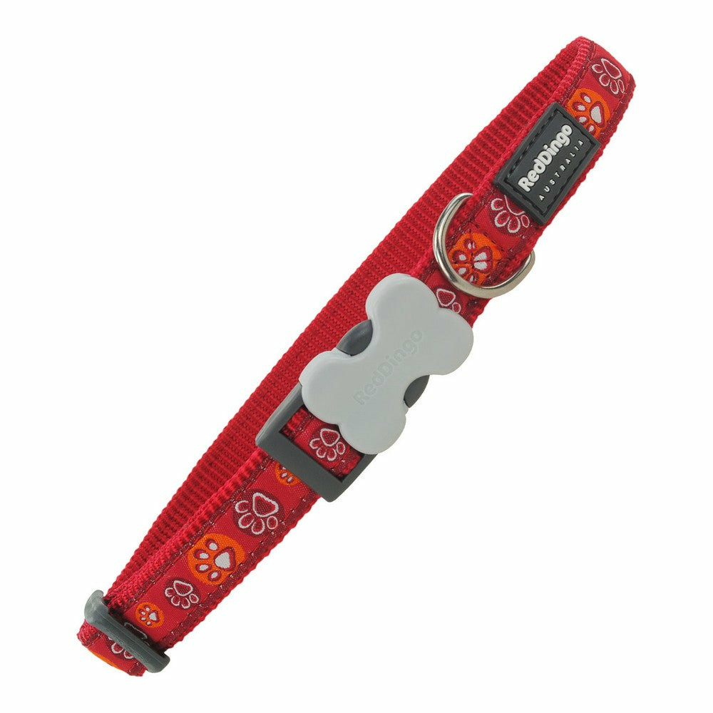 Collier pour chien red dingo empreinte d'animal (41-63 cm) (NULL,5 x 41-63 cm)
