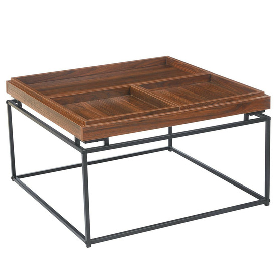 Table basse compartimentée