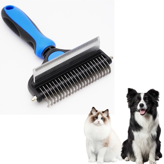 Brosse 2 en 1 pour chiens et chats