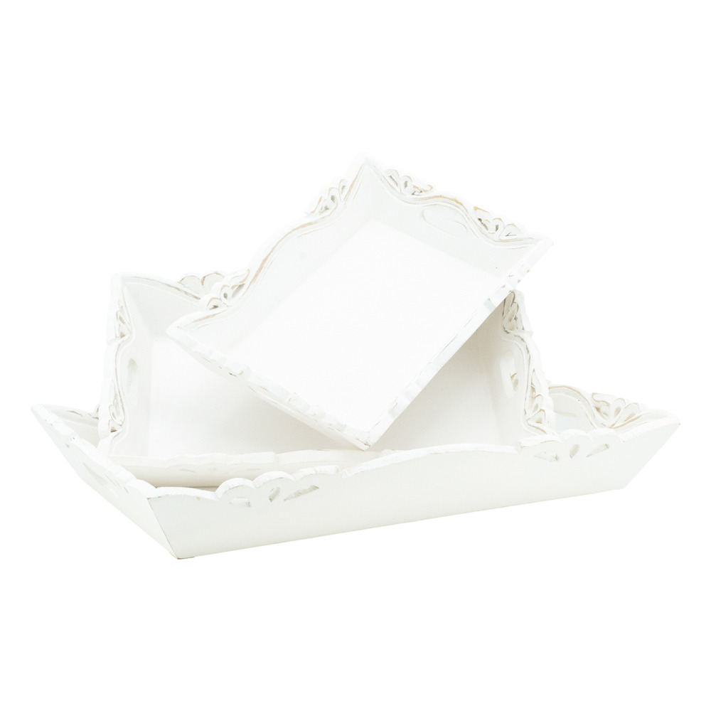 Plateaux en manguier blanc (lot de 3)