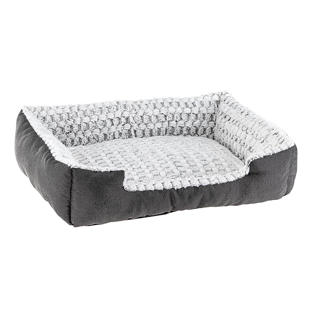 Ferplast panier chien coussin chien moyen taille panier chat coussin chat doux et confortable 48 x 37 x h 16 cm. Gris